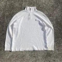 90s Polo by Ralph Lauren ハーフジップスウェット L