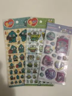 はぴだんぶい　けろっぴ　ハンギョドン　ステッカー