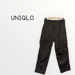 【UNIQLO 】ダークブラウン ワイドフィットカーゴパンツ　メンズ