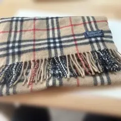 Burberry's チェック柄マフラー 100%ラムウール
