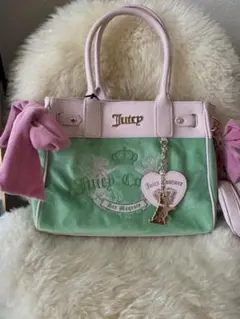 Juicy Couture ハンドバッグ 緑/ピンクのサムネイル