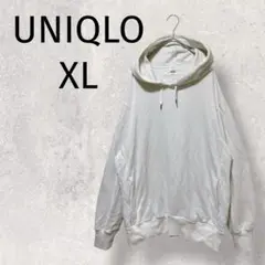 UNIQLO◆パーカー/オーバーサイズ/XL/アイボリー/万能パーカー/1927