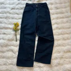 【極美品】45R デニムパンツ インディゴ ストレート 日本製 コットン 綿のサムネイル
