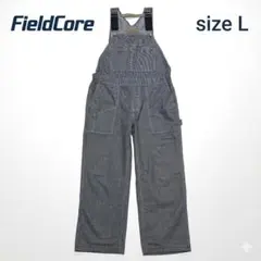 ワークマン【L】フィールドコア オーバーオール サロペット ヒッコリーのサムネイル