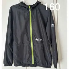 LOGOS ロゴス シャカシャカパーカー ブラック ジップアップ薄手