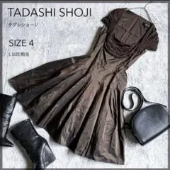【TADASHI SHOJI】タダシショージ Aライン フレアドレス ドレープLのサムネイル