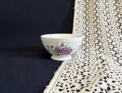 すみれのカフェオレボウル ミニ フランス アンティークのサムネイル