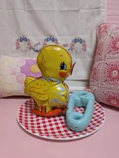 ヴィンテージ☆オイルクロスひよこ