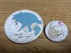 初音ミク　earth music&ecology 缶バッジ 2個セット