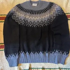 【ALPACA INPORTS】ノルディック柄 ニットセーター アルパカウール