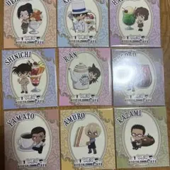 名探偵コナン セガ ラッキーくじ アートパネル 名探偵コナンカフェ　9点セット