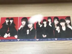 ＝LOVE 音島莉沙 山本杏奈 瀧脇笙古 赤背景② 直筆 生写真4枚セット