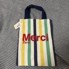 Merci Paris ストライプ トートバッグのサムネイル