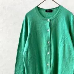 HUMAN WOMAN カーディガン ニット クルーネック シンプル 羽織り