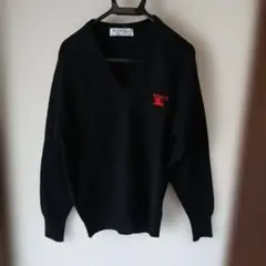 Burberrys ブラック Vネック セータータグ付き　Mサイズ