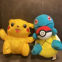 初代 ポケモン 非売品 タフタピカチュウ ゼニガメ　ぬいぐるみ