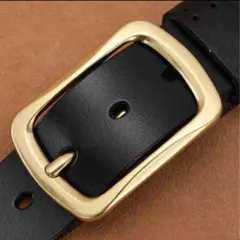 ベルトメンズレディース高品質シンプル革レザー金バックルビジネス カジュアル 本革