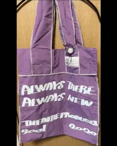 ［美品］THEATRE PRODUCTS ナイロントートバッグ 大容量 紫 マチ
