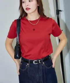 MARY QUANT × PUBLUZ 半袖Tシャツ レッド