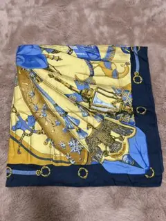 美品】エルメス シルク×カシミヤ トライアングルジェアン LES VOITUR 