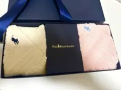 【箱・リボン付き】ラルフローレン　ウォッシュタオル　２枚セット