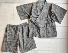 美品 マザウェイズ 甚平 雲柄 120