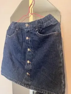 130サイズ　デニムボタン付きスカート