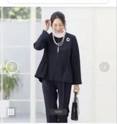 美品　セレモニーセットアップ 3L ネイビー