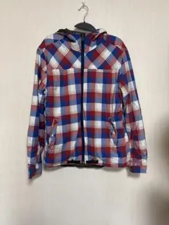 アウターリバーシブル緑とチェック Lサイズ