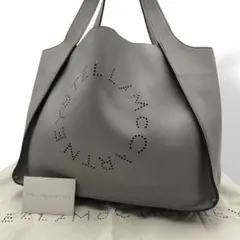 ステラマッカートニー トートバッグ パンチング ポーチ付き グレー 腕掛けのサムネイル