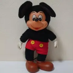 ヤングエポック ミッキーマウス ソフビ ぬいぐる　レトロ　ヴィンテージ