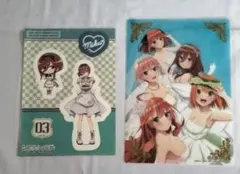 五等分の花嫁 中野 一花 二乃 三玖 四葉 五月 クリアポスター