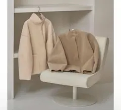 最安値♡ todayful StandcollarBoaJacket 36