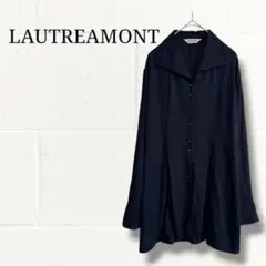 LAUTREAMONT ロートレアモン チュニック シャツ ブラウス 黒 日本製