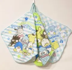 サンリオ　キャラクターズ　ループ付きタオル　3点セット