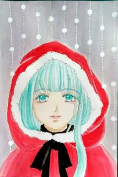 アナログイラスト オリジナルイラスト 原画 手描きイラスト 創作 水彩