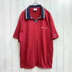 90s champion チャンピオン ストライプ ポロシャツ XXL - メルカリ