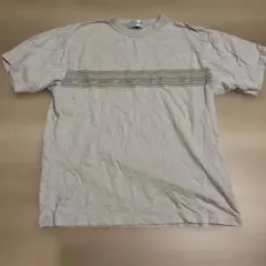 Crocodile ストライプTシャツ Mサイズ ベージュ