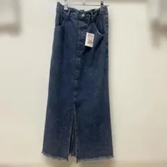 しまむら　デニムロングスカート