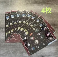 ヒロアカ　サンリオ　クリアファイル３ポケット　4枚セット