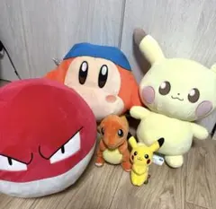 포켓몬 ポケットモンスター 피카츄 モンスターボール ぬいぐるみカービィー