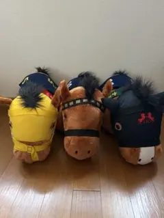 競走馬 ぬいぐるみ 3点セットのサムネイル
