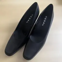 美品★REGAL★ブラック パンプス★23cm ヒール6cm 日本製　本革