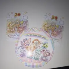 ダッフィーフレンズ 20周年　コースター　ステッカー