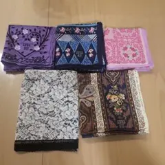 (中古)ANNA SUI ハンカチセット 5枚