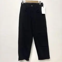 Emma ブラック ストレートパンツ 未使用　Sサイズ