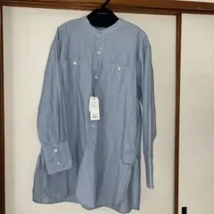 ✨新品タグ付き✨1205 バンドカラーシャツ OBAN 2024年 イタリア製 ✨新品タグ付き✨1205 バンドカラーシャツ OBAN 2024年 イタリア製