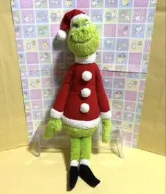 グリンチ　ぬいぐるみ　クリスマス　サンタクロース　中古