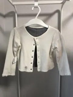 【値下げ】PETIT BATEAU プチバトー　リバーシブルカーディガン74cm