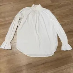 DOUBLE STANDARD CLOTHING ハイネックブラウス ホワイトのサムネイル